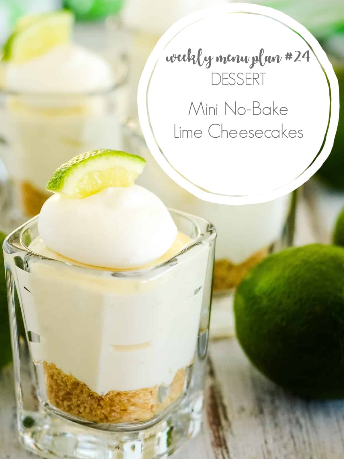 mini no bake lime cheesecakes