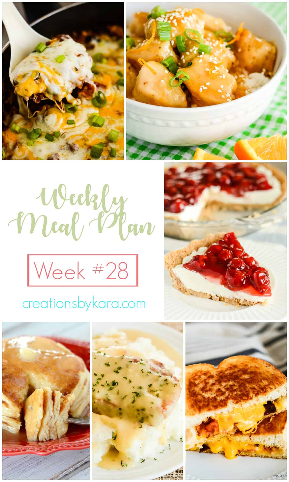 weekly meal plan #28 collage