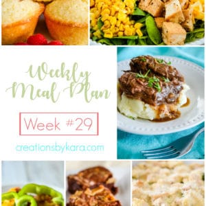 weekly meal plan #29 collage