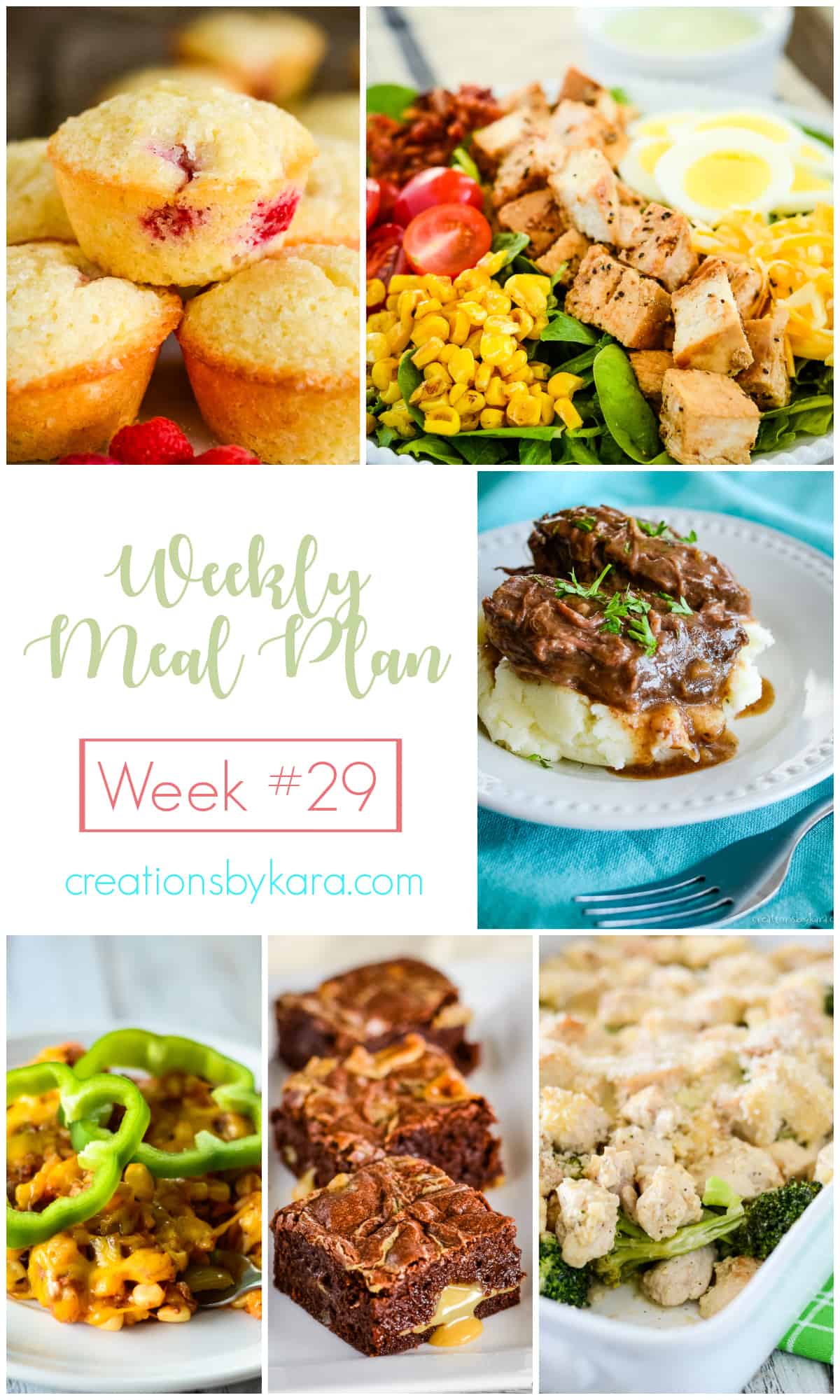 weekly meal plan #29 collage