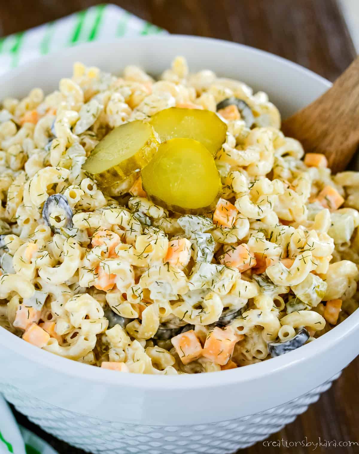 Dill Pickle Pasta Salad Recipe Creations by Kara