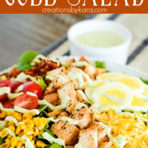 cobb salad chick fil a copycat recipe collage