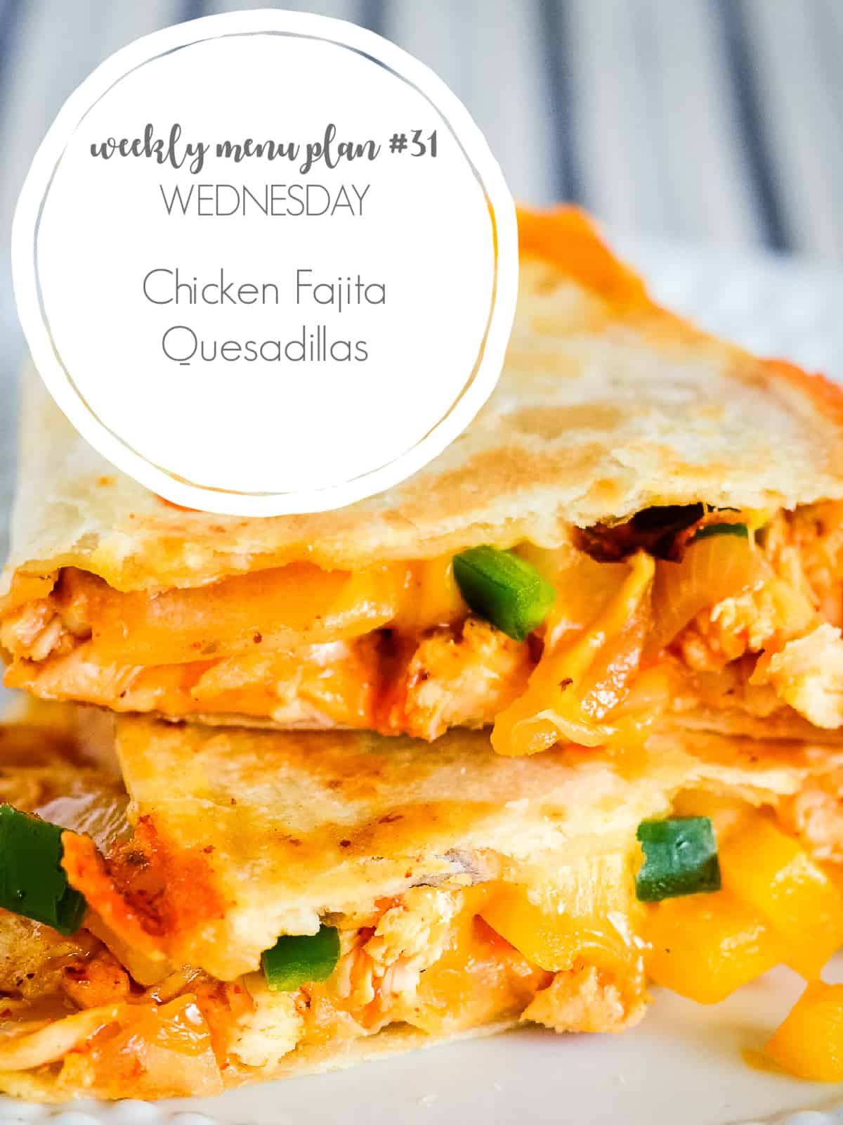 chicken quesadillas fajita style