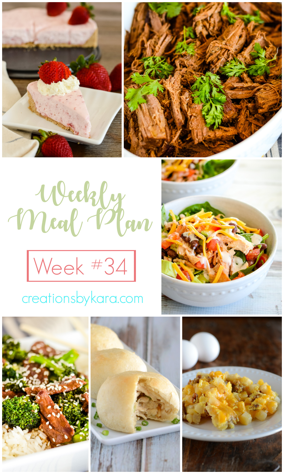 weekly meal plan #34 collage