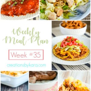 weekly meal plan #35 collage