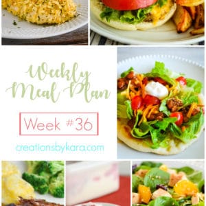 weekly meal plan #36 collage