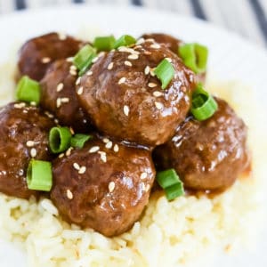 homemade teriyaki meatballs