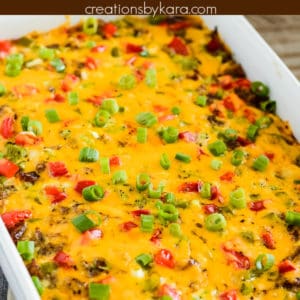 breakfast casserole with sausage and hash browns