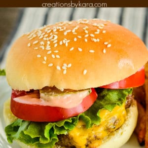 ranch burgers recipe collage