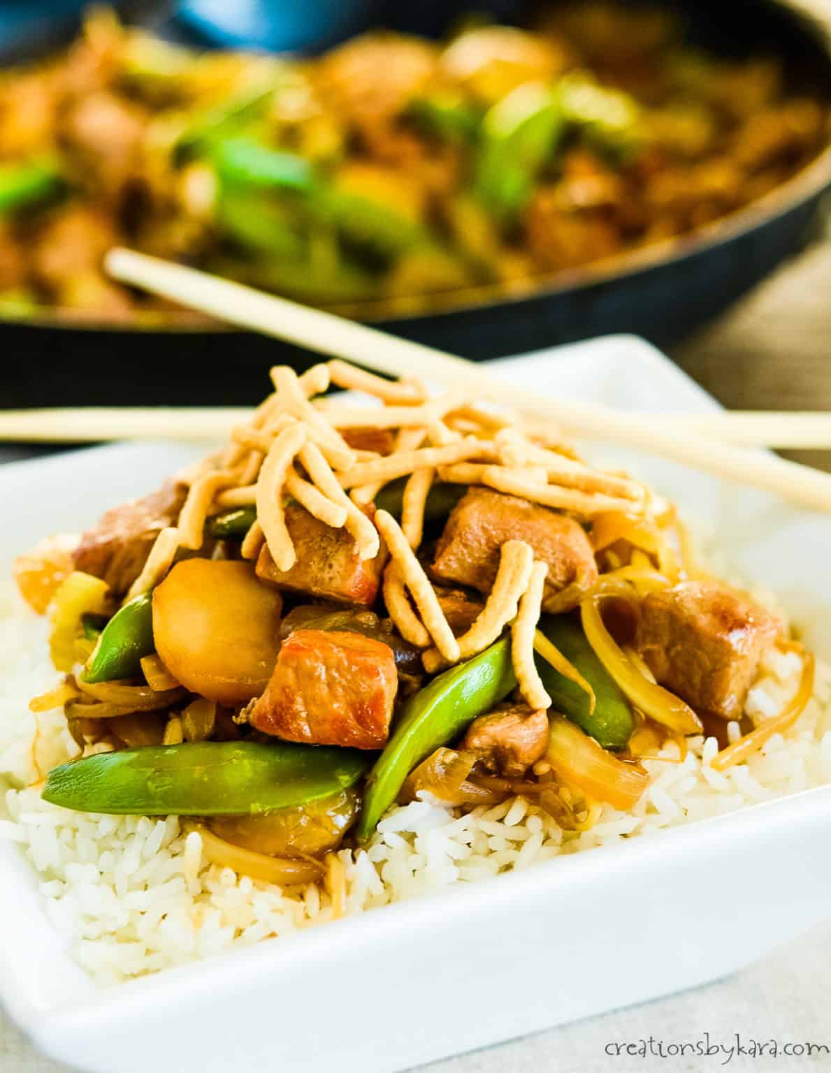 Favorite Pork Chop Suey Recipe (Easy!) - Creations by Kara