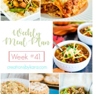 weekly meal plan #41 collage