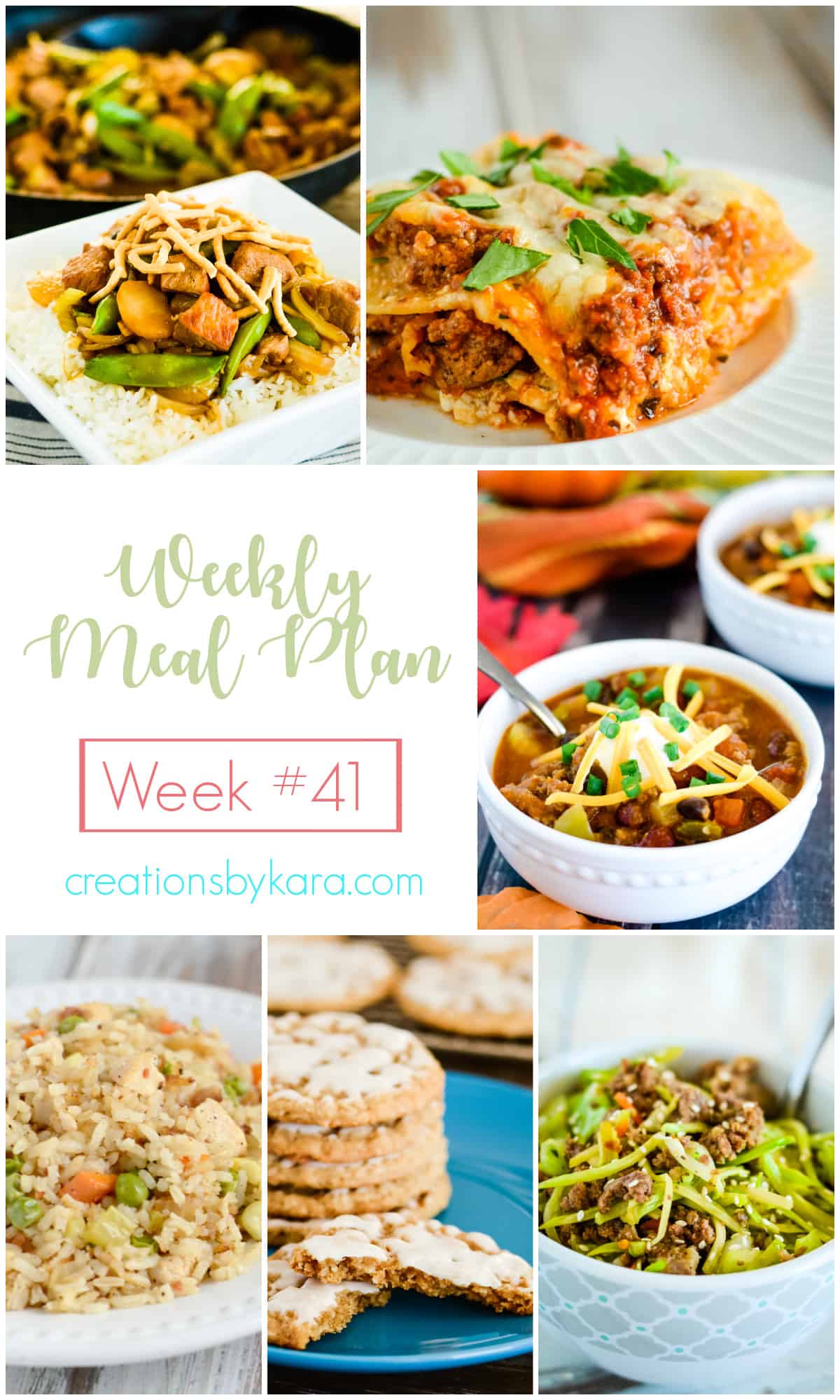 weekly meal plan #41 collage