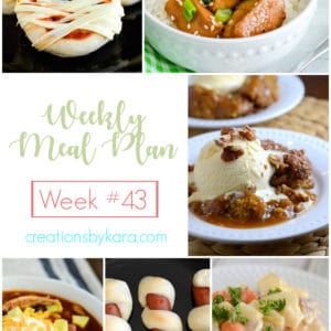 weekly meal plan #43 collage