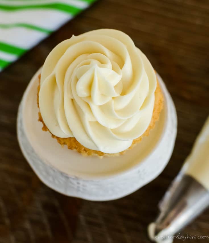 cupcake with classic cream cheese frosting