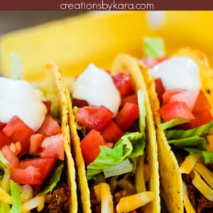 easy ground beef taco recipe collage