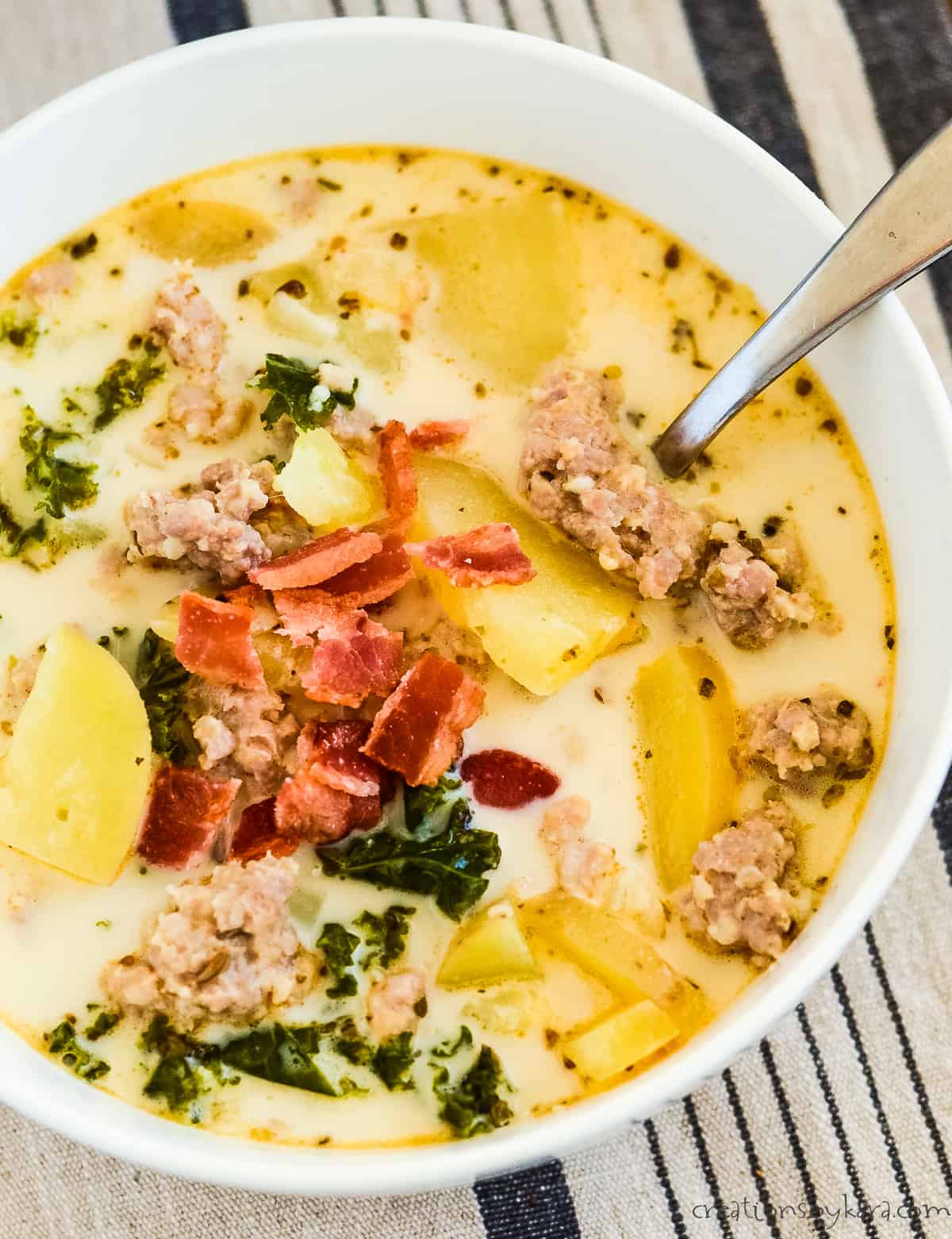 Easy One Pot Zuppa Toscana Soup Recipe - Creations by Kara