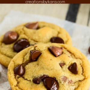 best ever chocolate chip 1 egg cookie recipe collage
