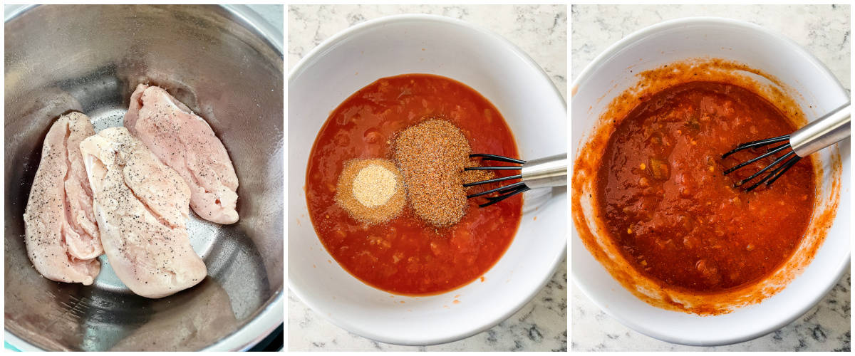 process shots - instant pot chicken tacos recipe instructions