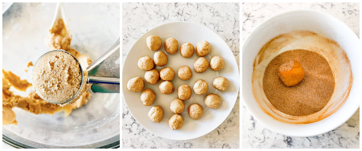 cinnamon cookie recipe process shots