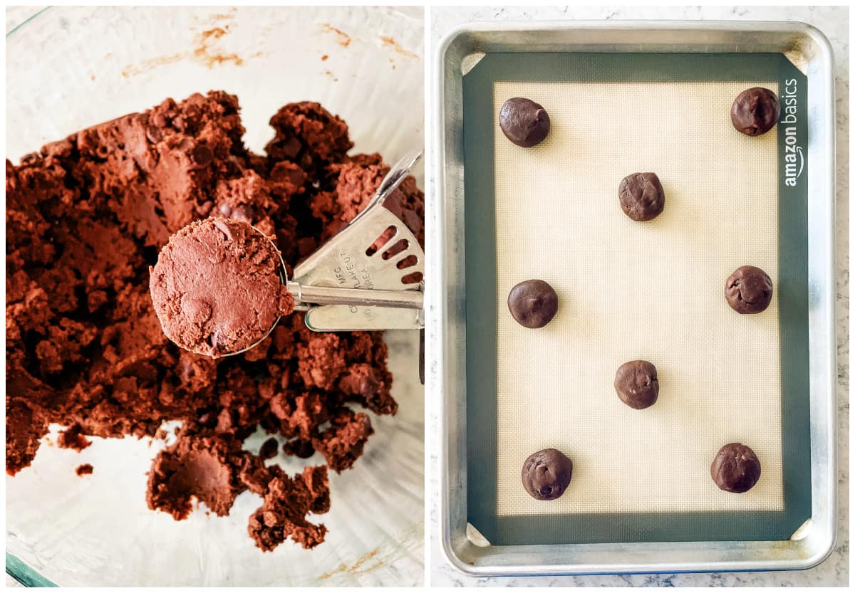 chocolate pudding cookies recipe process shots