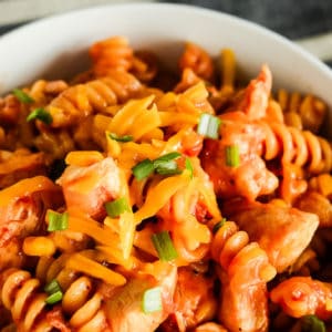 one pot bbq chicken pasta recipe collage