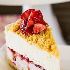 easy lemon strawberry ice cream cake recipe collage