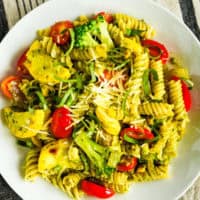 Pesto Pasta Recipe with Vegetables