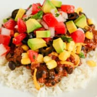 Easy Ground Beef Mexican Haystack Recipe