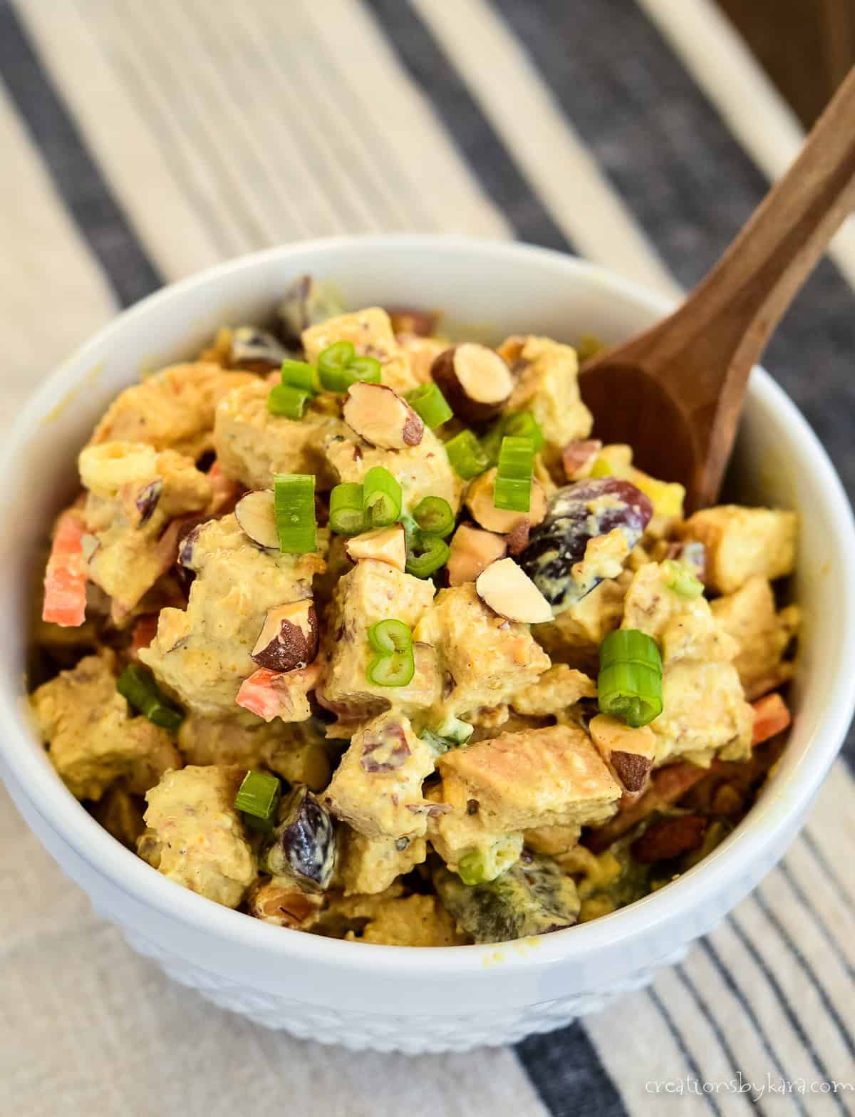 Curried Chicken Salad Recipe with Grapes - Creations by Kara