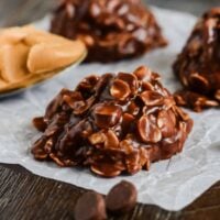 No Bake Cookies with Chocolate Chips