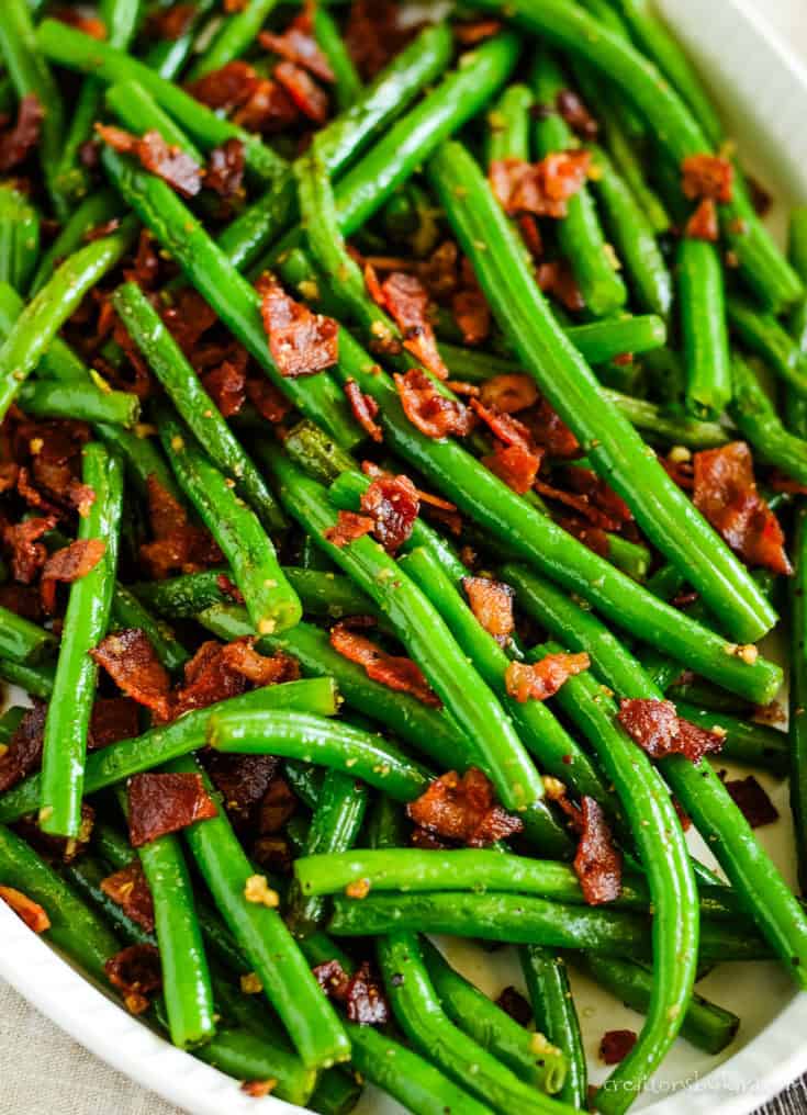 Saut ed Green Beans With Bacon Garlic Creations By Kara Saut ed Green Beans With Bacon Garlic Creations By Kara