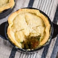 Mini Chicken Pot Pies with Pie Crust