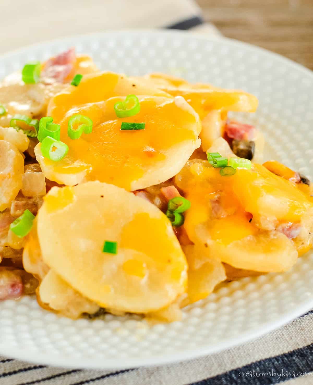 crock pot scalloped potatoes and ham