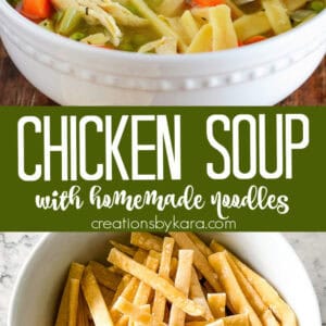 chicken soup with homemade noodles