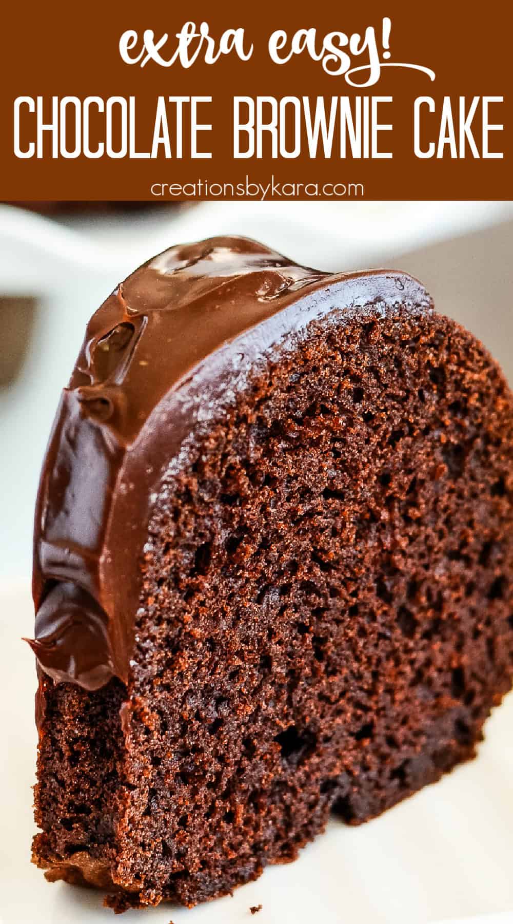 Chocolate Brownie Bundt Cake Recipe - Creations by Kara