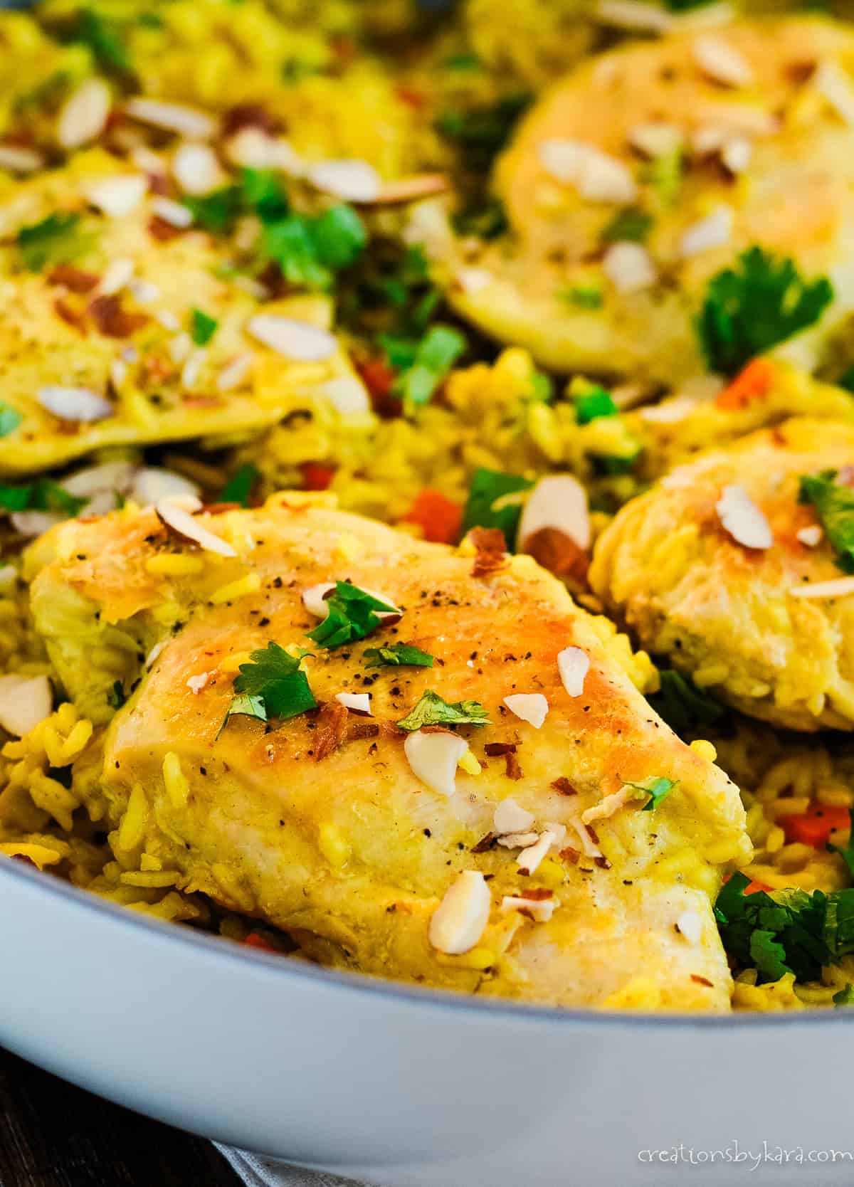 One Pot Chicken Curry Rice Recipe - Creations by Kara