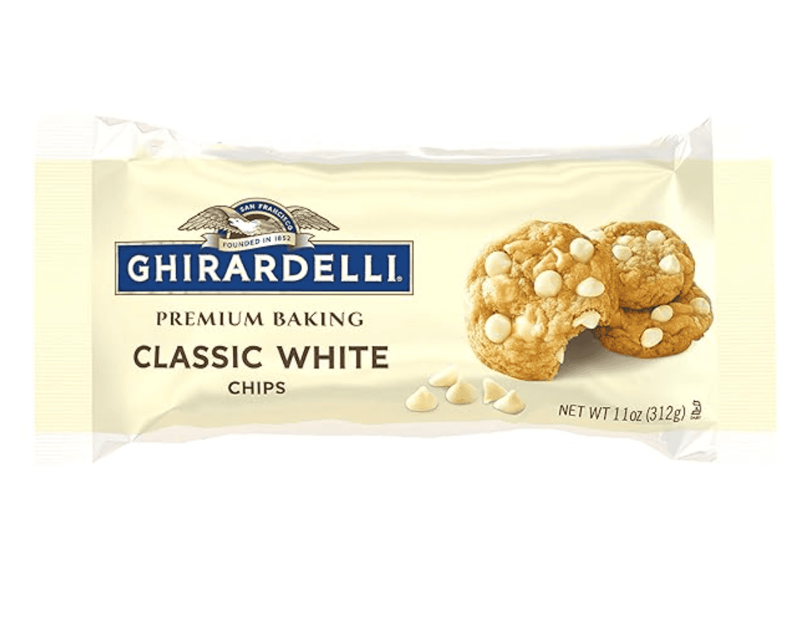 GHIRARDELLI Classic White Premium Baking Chips, 11 oz Bag
