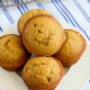 stack of brown sugar muffins