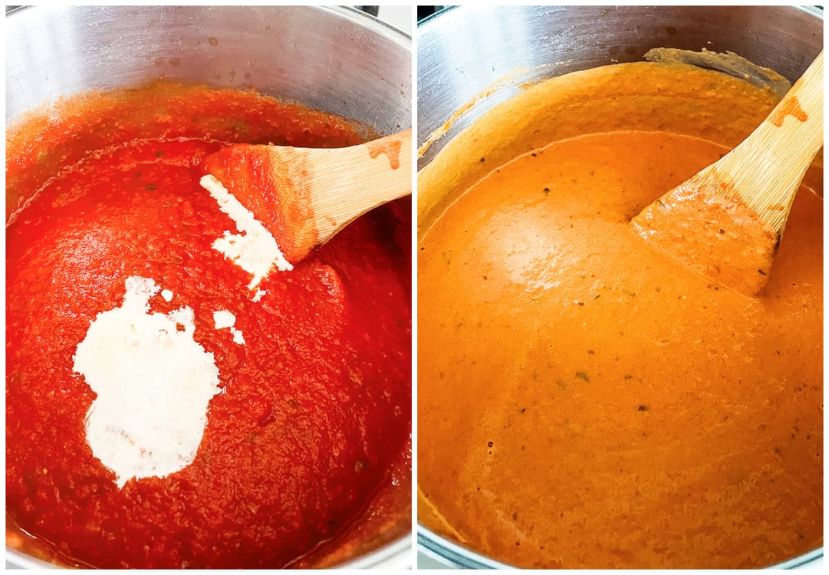 how to make homemade pink sauce for pasta
