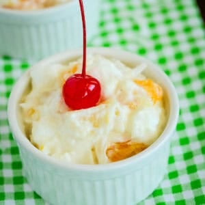 bowl of 5 cup salad ambrosia