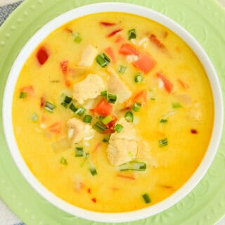 Thai Coconut Curry Chicken Soup Recipe - Creations by Kara