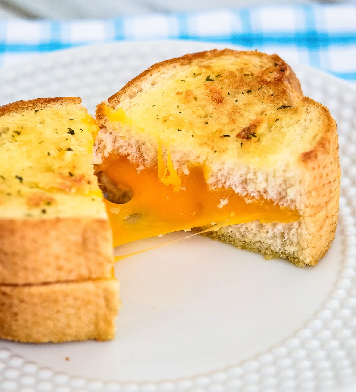 Garlic Bread Grilled Cheese | Lindsey Eats, image size:1200x1323