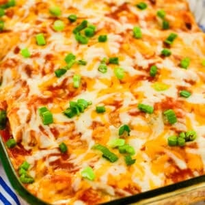pan of black bean enchiladas