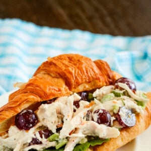 gourmet chicken salad recipe collage