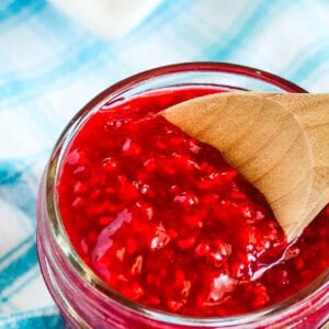easy raspberry compote recipe collage