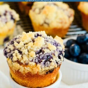 best homemade blueberry streusel muffins recipe collage