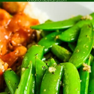 easy sauteed sugar snap peas recipe collage