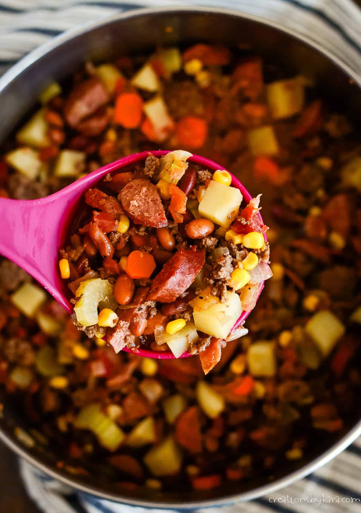 ladle full of stew