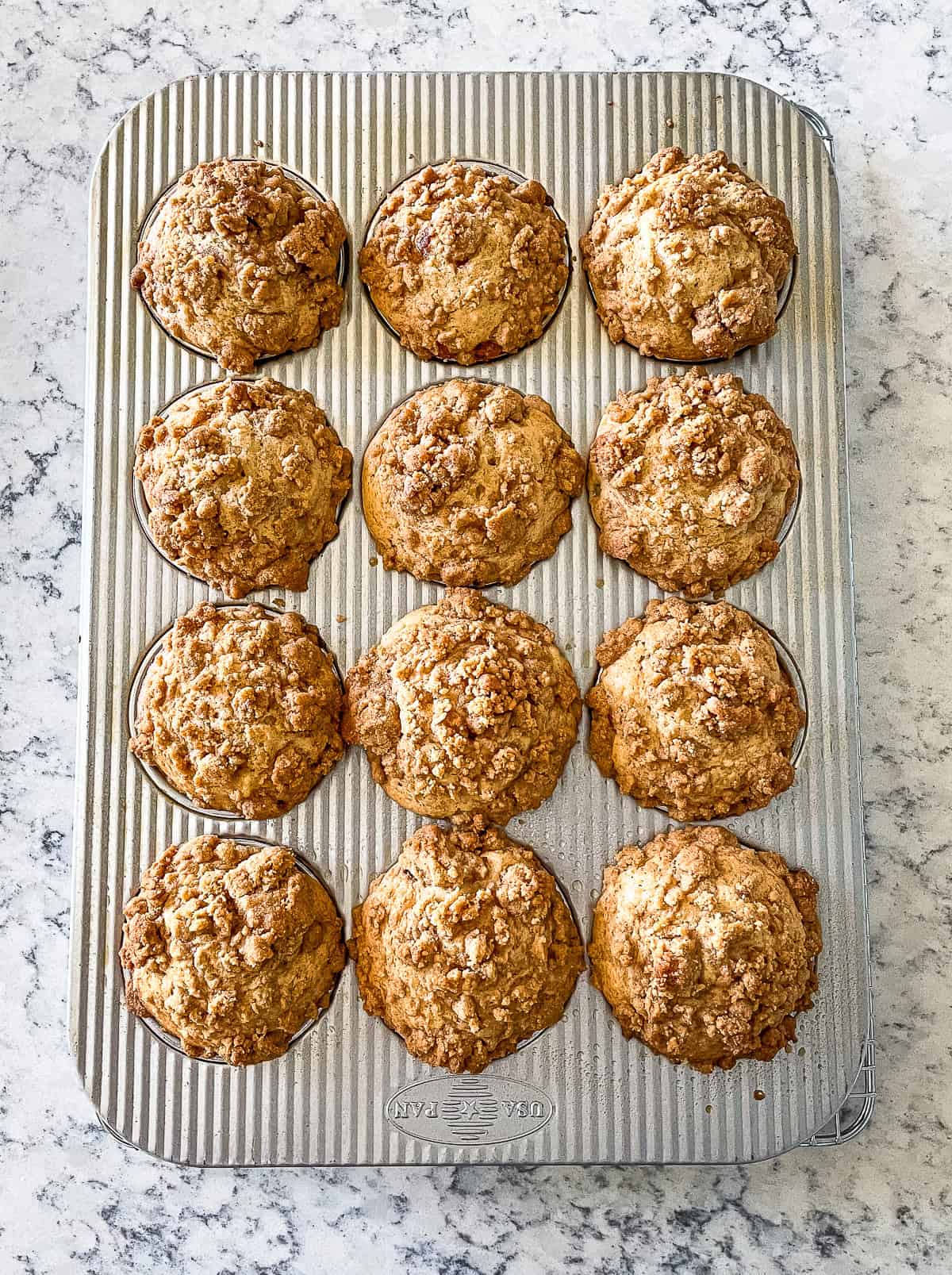 pan of muffins
