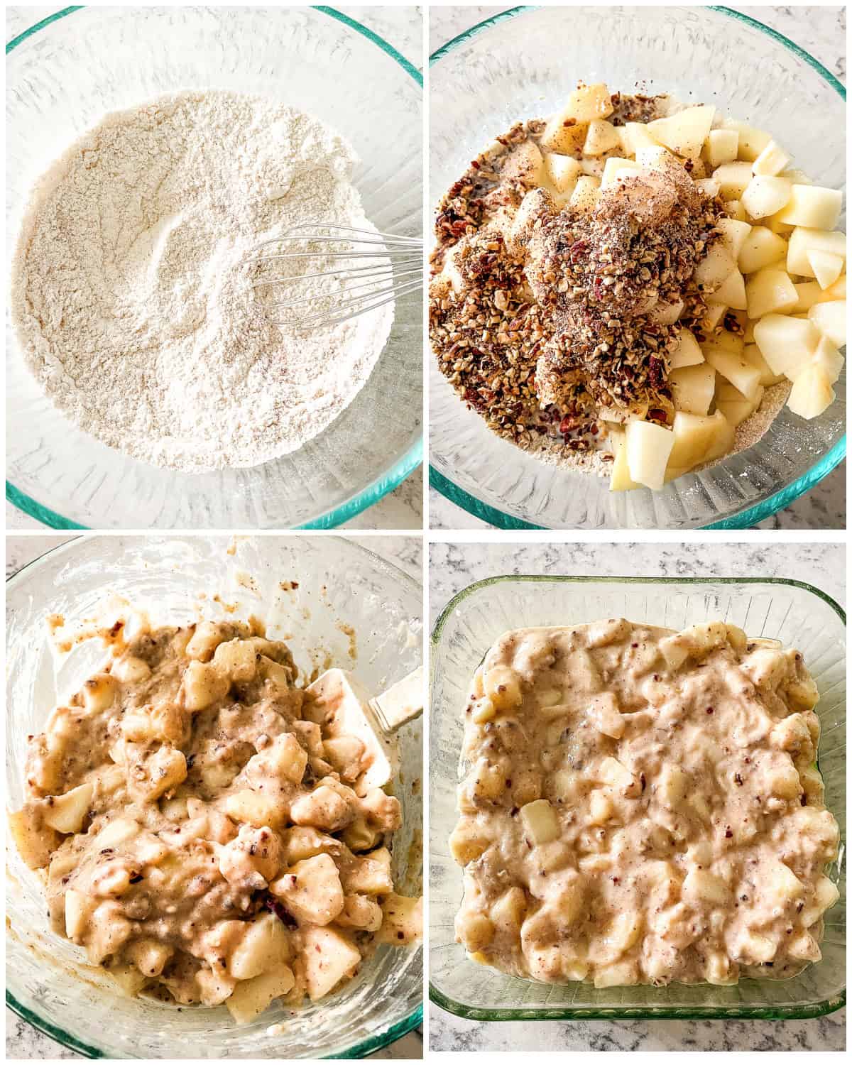 process shots - making batter for pear cake